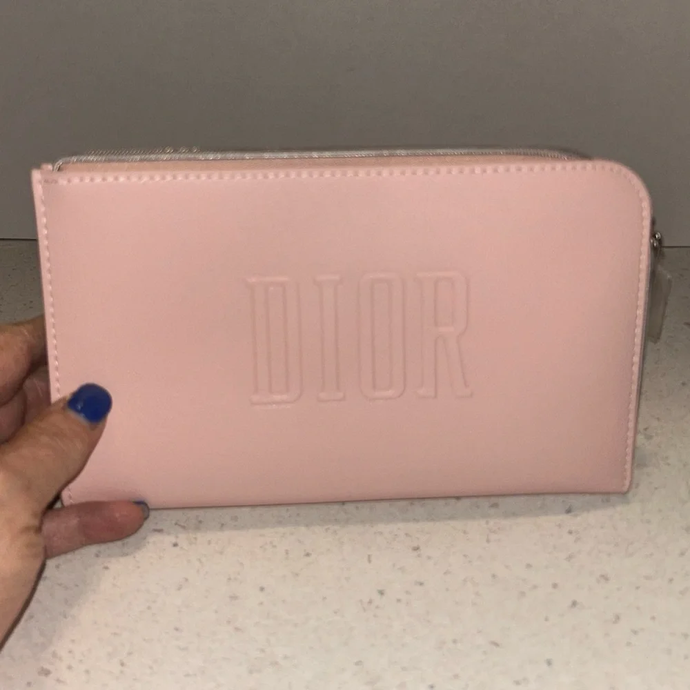 Elegant Dior Pink Women's Clutch/Makeup Bag